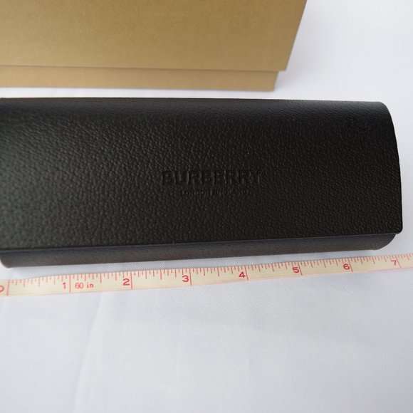 BURBERRY Leather Sunglass Eyeglass Hard Case - Deep - Picture 5 of 7